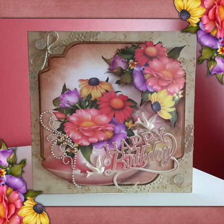 Teacup & Saucer Floral Set 1 Bumper Kit by Mandy Kirby