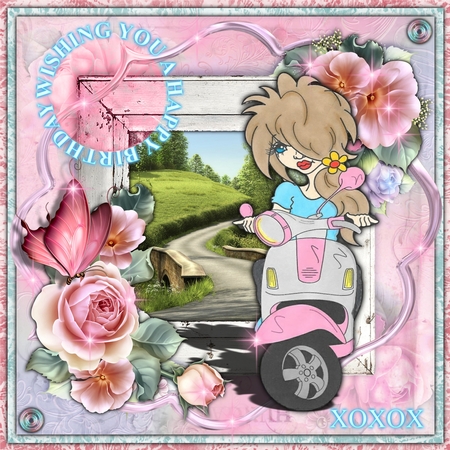 CU4CU 6 Floral Papers 8x8 by Mandy Kirby