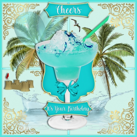 Sorbet Gold Corner Paper by Mandy Kirby