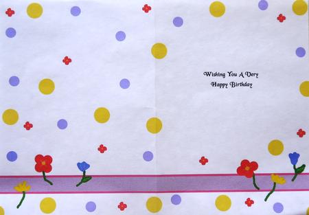 Doodle Flowers Wishing You a Very Happy Birthday by Margaret Dittmann