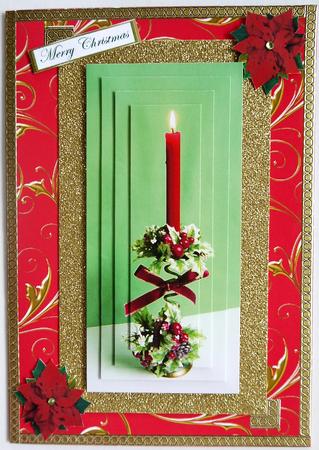 Christmas Bells 1 Gold Metallic Swirls A4 Backing Paper by Margaret Dittmann