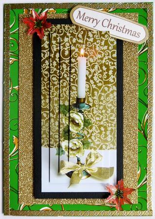 Red Roses Gold Metallic Swirls A4 Backing Paper by Margaret Dittmann
