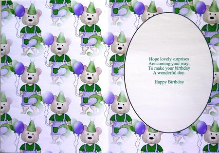 Age 3 Birthday Bears Insert by Margaret Dittmann