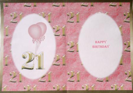 21st Birthday Insert by Margaret Dittmann