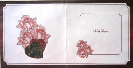 Chocolate & Roses Square Insert by Margaret Dittmann