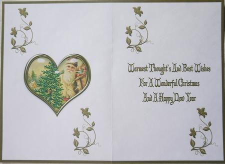 Christmas Santa Claus Insert by Margaret Dittmann