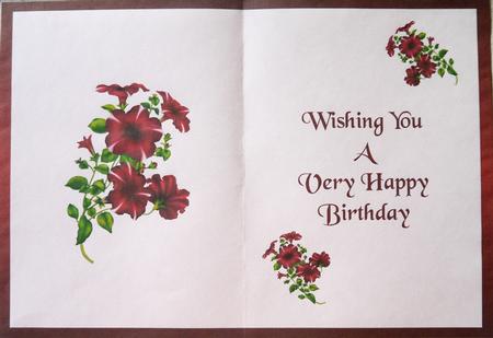 Floral Insert 22 Petunias by Margaret Dittmann