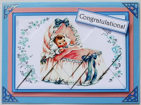 Precious New Baby - Diamond Stacker Card by Margaret Dittmann
