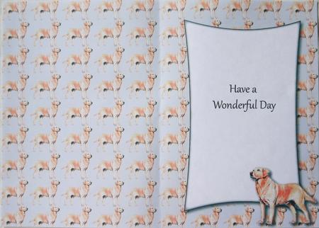 Labrador Retriever Insert with Message (grey) by Margaret Dittmann