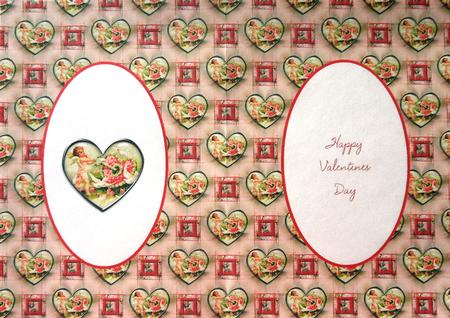 Vintage Valentine Pink Insert by Margaret Dittmann