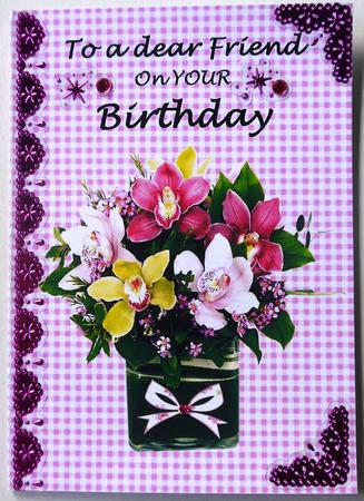 Orchids for You-cut N Fold 5x7 Card by Margaret Dittmann