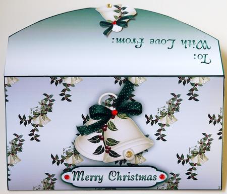 Christmas Bells 2 Money and Gift Voucher Wallet by Margaret Dittmann