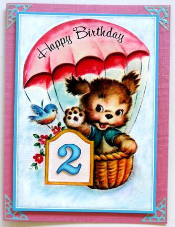 Flying High Birthday - Decoupage Card (age 1-5) by Margaret Dittmann