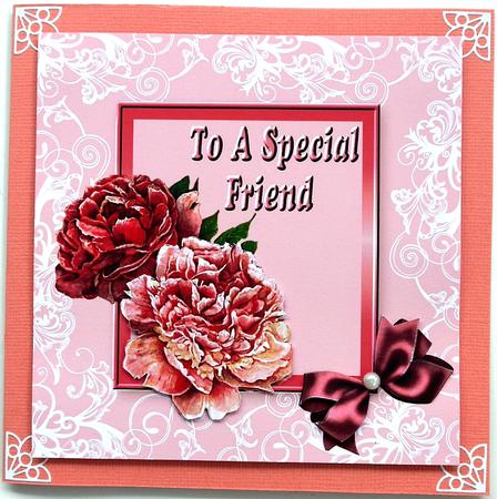 Special Friend Square Card by Margaret Dittmann