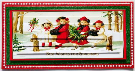 Vintage Christmas Dl Pyramid by Margaret Dittmann
