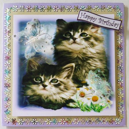 Cute Kittens 8x8 Topper by Margaret Dittmann