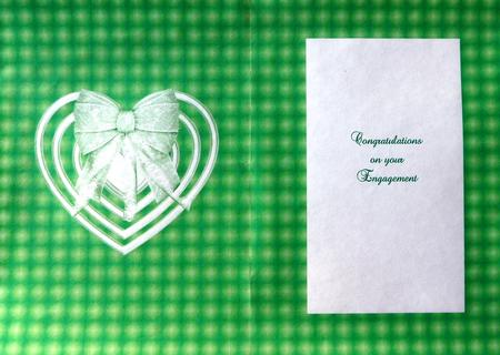 Green Valentines Heart Insert by Margaret Dittmann