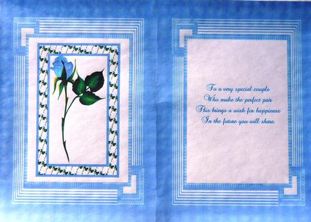 Light Blue Rose Insert by Margaret Dittmann