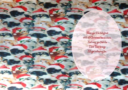 Christmas Cats Insert by Margaret Dittmann