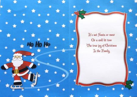 Skating Santa Insert 2 by Margaret Dittmann