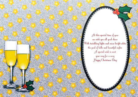 Christmas Champagne Insert 4 by Margaret Dittmann