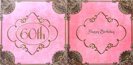 Freesia Perfume 60th Birthday 5in Matching Card Insert by Margaret Dittmann