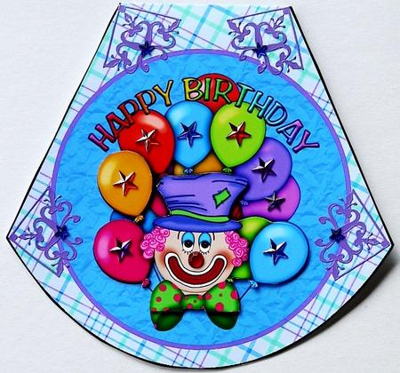 Clown Wobble Card by Margaret Dittmann