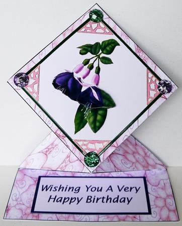 Purple Fushias by Margaret Dittmann