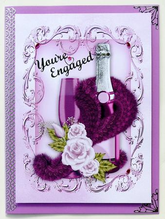 Gorgeous Pink Champagne with Rose Fur Stole A4 by Margaret Dittmann