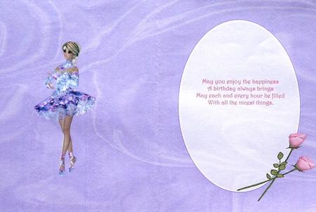 Lilac Ballerina Insert 2 by Margaret Dittmann