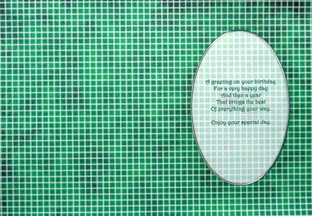 Men's Grunge Grid A5 Card Front or Insert by Margaret Dittmann