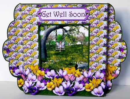 Crocus Diorama Card Kit - Small by Margaret Dittmann