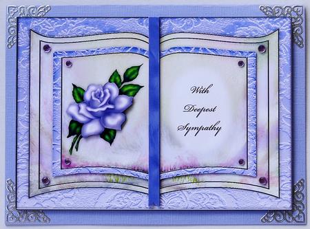 Lavender Rose - with Deepest Sympathy - Book Sheet by Margaret Dittmann
