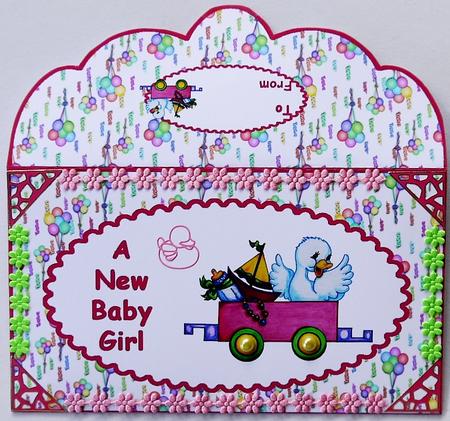 New Baby Girl Moneywallet by Margaret Dittmann
