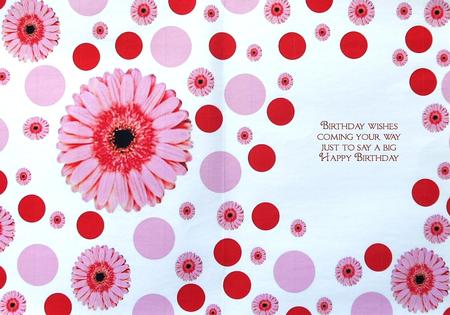 Spots and Gerbera Pink Vellum by Margaret Dittmann