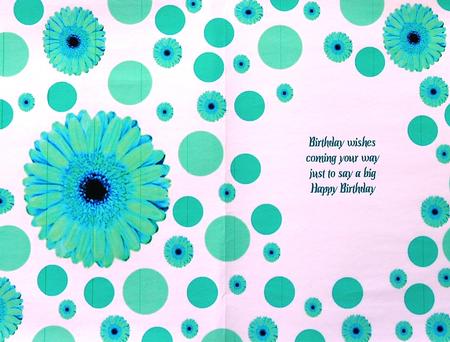 Spots and Gerbera Turquoise by Margaret Dittmann