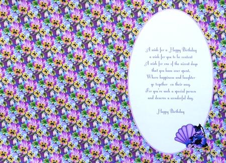 Purple and Blue Pansie Is by Margaret Dittmann