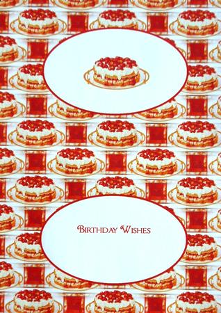 Strawberry and Cream Cake Insert by Margaret Dittmann