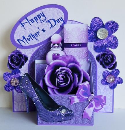 3D Box 'purple Shoe' by Margaret Dittmann