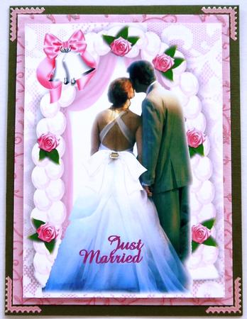 The Happy Couple on There Wedding Day A4 by Margaret Dittmann