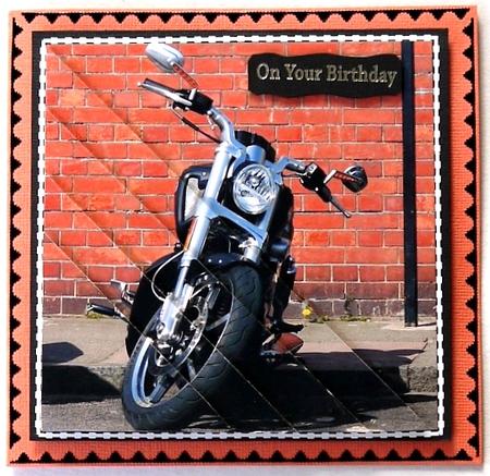 Motorbike Triangle Corner Stacker by Margaret Dittmann