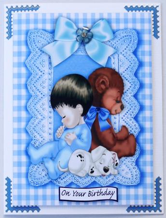 Awwwww! Sweet Baby Boy, A4 by Margaret Dittmann