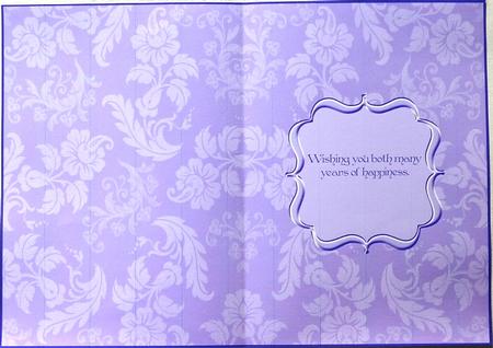 Lilac Floral Patterned Birthday Insert 1 by Margaret Dittmann