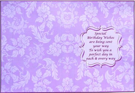Pink Floral Patterned Birthday Insert by Margaret Dittmann