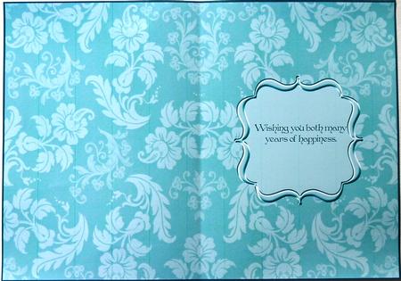 Antique Green Patterned Birthday Insert 1 by Margaret Dittmann
