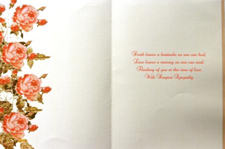 Rose Card Insert by Margaret Dittmann