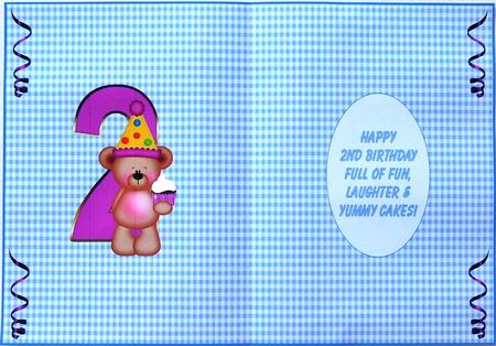 Happy 2nd Birthday Insert by Margaret Dittmann