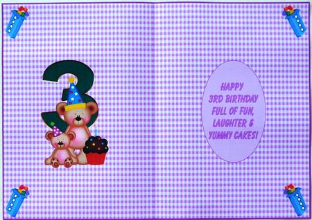 Happy 3rd Birthday Insert by Margaret Dittmann