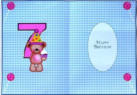 Happy 7th Birthday Insert1 by Margaret Dittmann