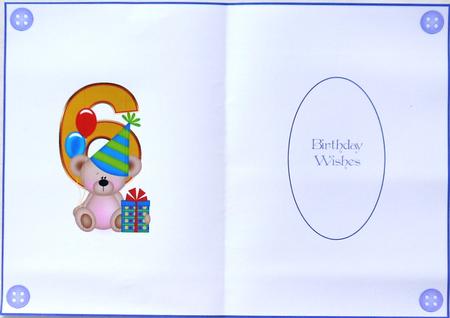 6th Birthday Card Making Insert1 by Margaret Dittmann